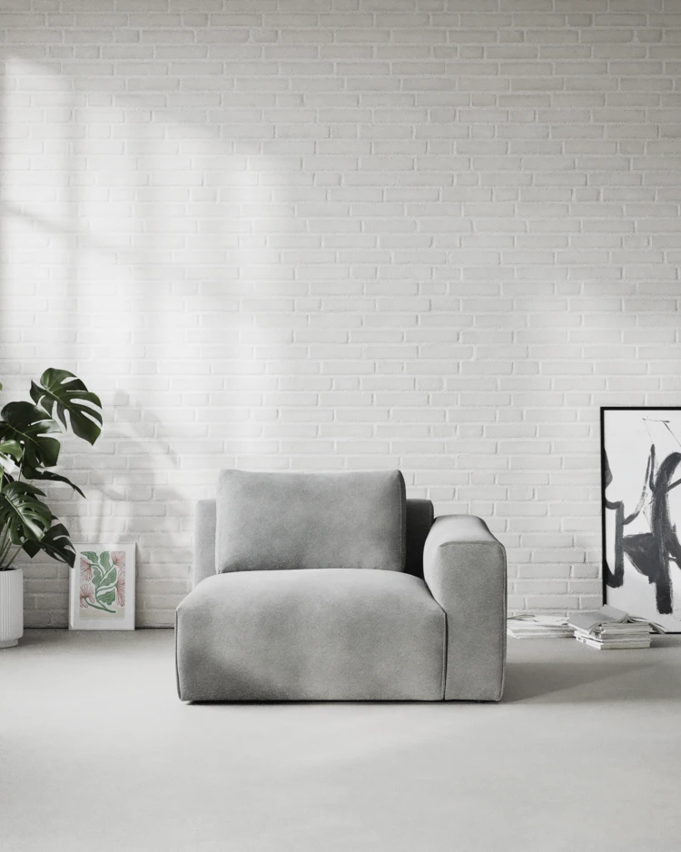Free - 1,5-sits med armstöd höger - inspiration