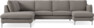 Madison Lux - 2-sits soffa med divan vänster och schäslong höger - Beige