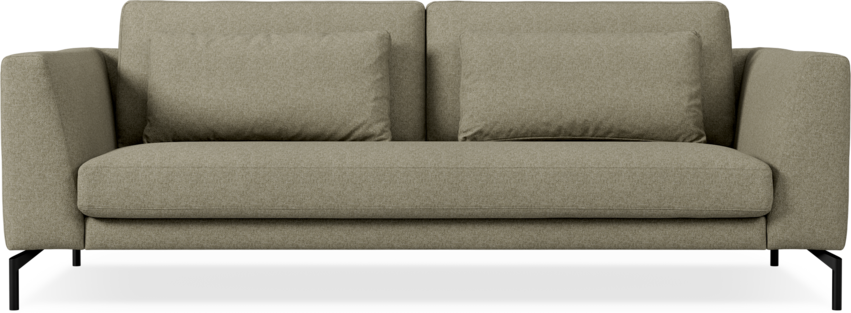 Willow - 3-sits soffa, hel dyna, fast klädsel - Beige