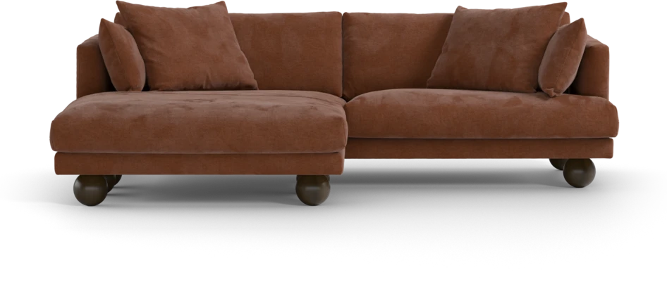 Harper - 4-sits med schäslong XL vänster - Orange