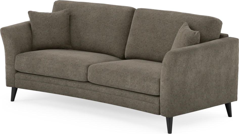 Eden - 2,5-sits soffa svängd - Brun