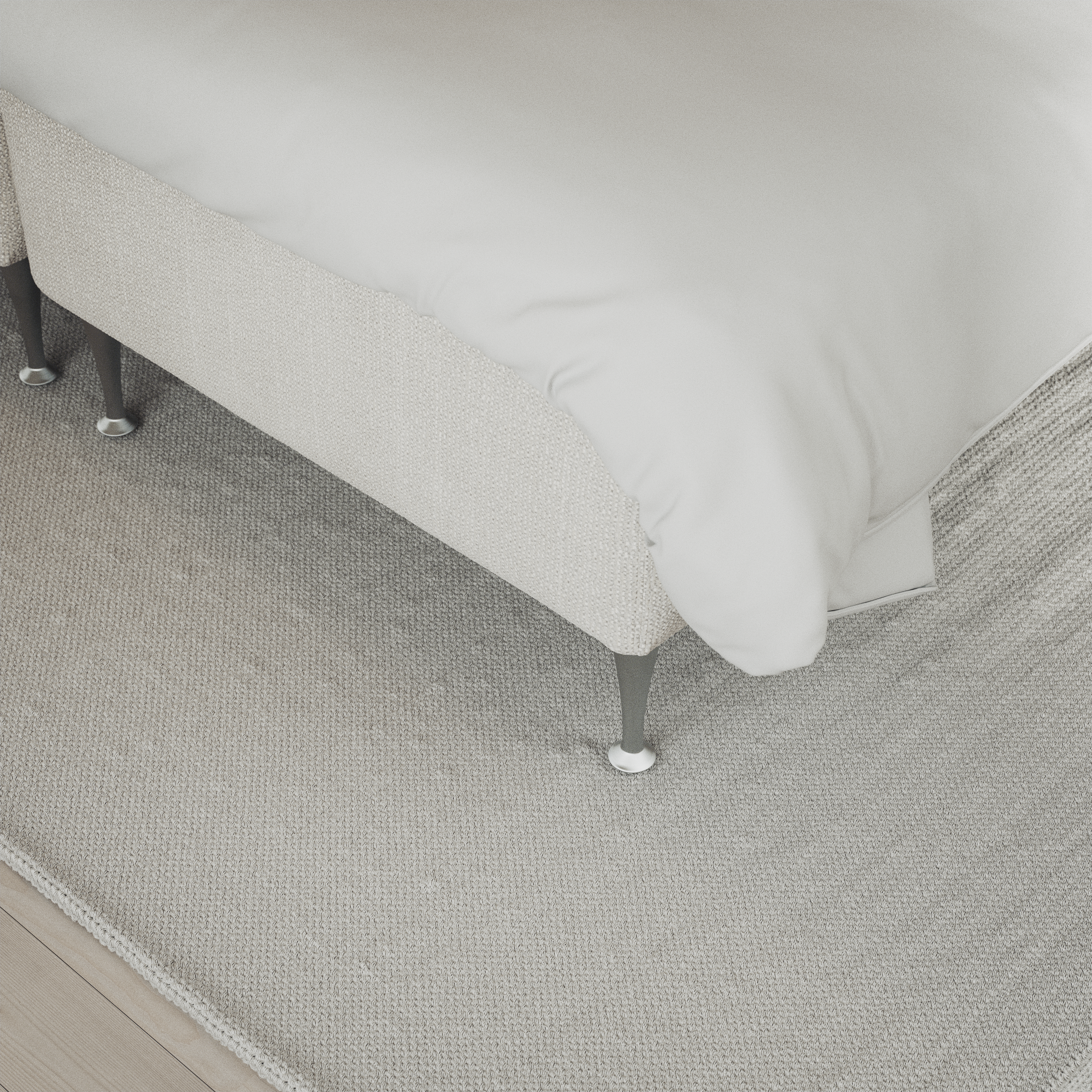Delux Exclusive - Kontinentalsäng, enkelsäng 140 cm med bäddmadrass och sängben - inspiration