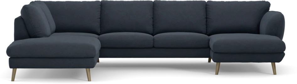 Madison - 2-sits soffa med divan vänster och schäslong höger - Blå