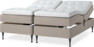 Delux Sense - Ställbar säng, dubbelsäng med bäddmadrass - Beige