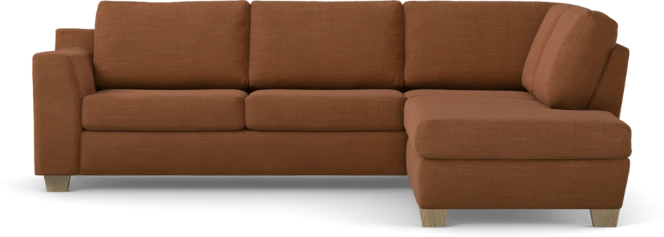 Friday - 2,5-sits soffa med divan höger - Orange
