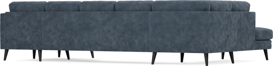 Eden - 3-sits soffa med divan vänster och schäslong höger - Blå