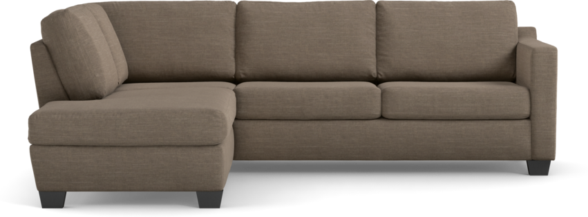 Friday - 2,5-sits soffa med divan vänster - Brun