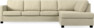 Nevada - 3-sits soffa med divan höger - Beige