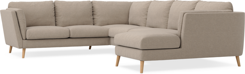 Madison - Hörnsoffa med schäslong höger - Beige