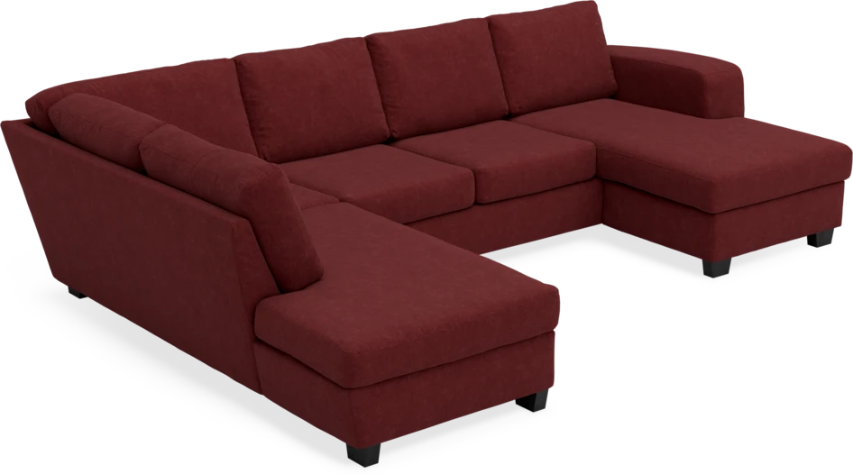 Friday - 3-sits soffa med divan vänster och schäslong höger - Rosa