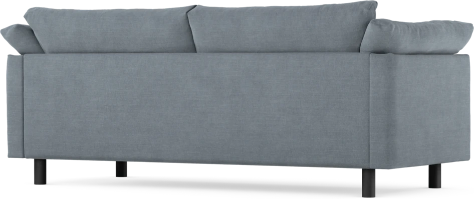 Cherrie - 2,5-sits soffa, hel dyna, fast klädsel - Blå