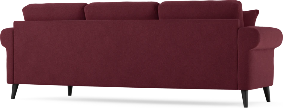 Eden - 3-sits soffa svängd - Röd