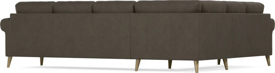 Eden - Hörnsoffa, 2+3-sits - Brun