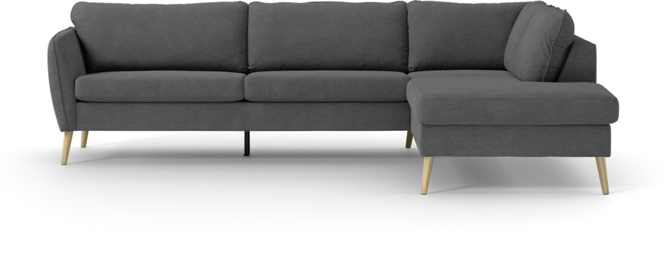 County - 2,5-sits soffa med divan höger - Grå