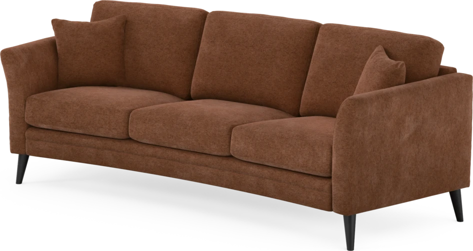 Eden - 3-sits soffa svängd - Orange