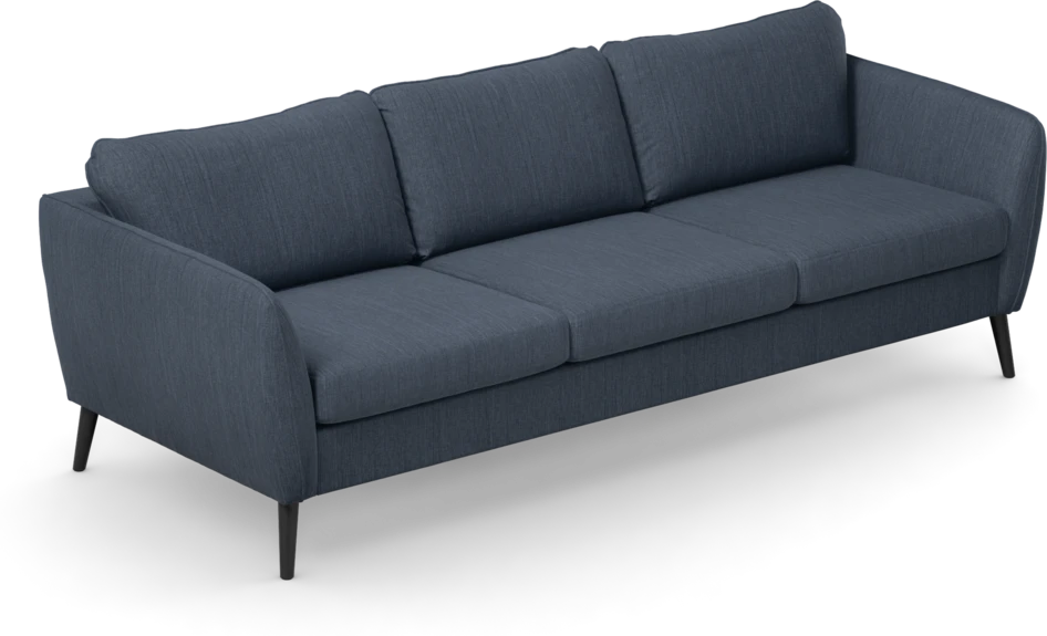 County - 3-sits soffa - Blå