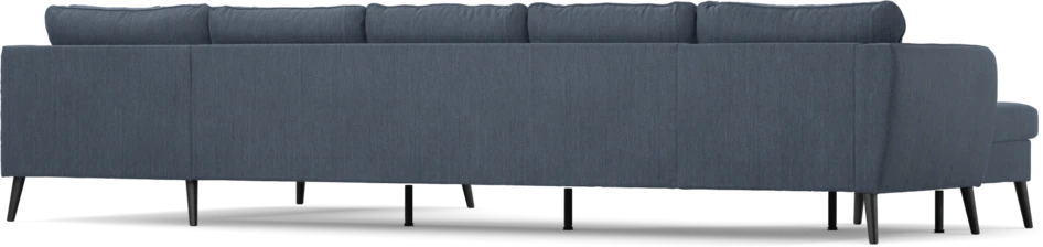 County - 4-sits soffa med schäslong vänster och divan höger - Blå