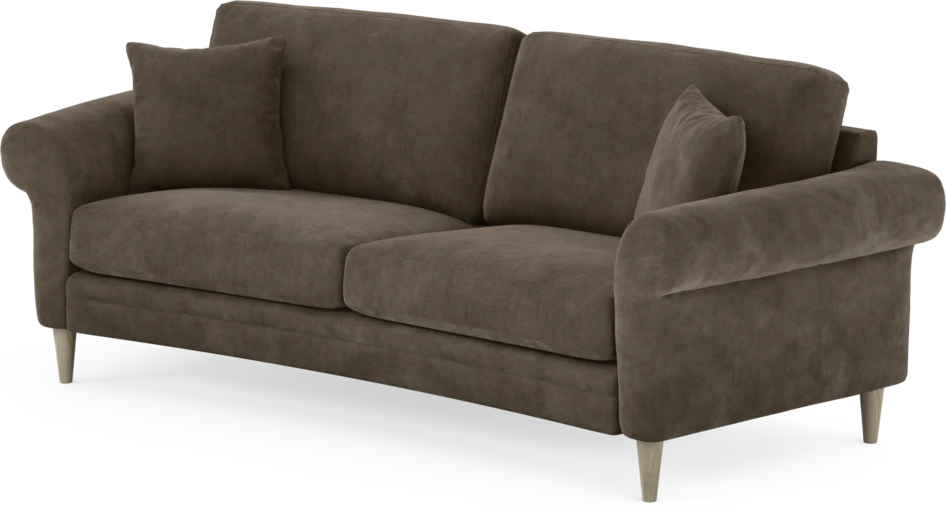 Eden - 2,5-sits soffa svängd - Brun