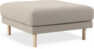 Willow - Fotpall, fast klädsel - Beige