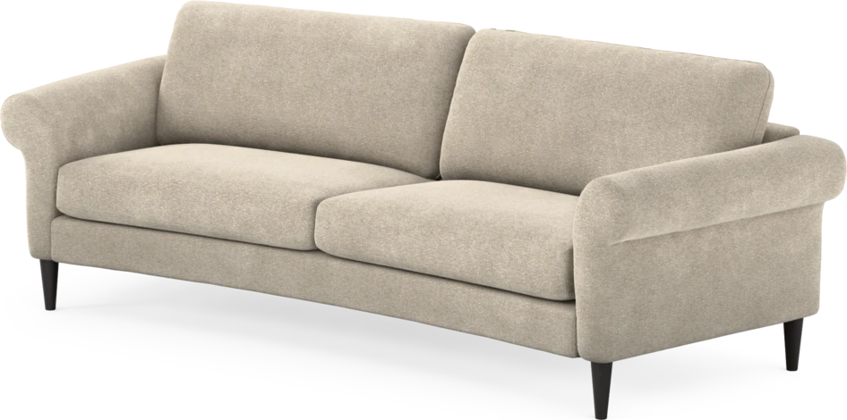 Bridge - 3-sits soffa svängd - Beige
