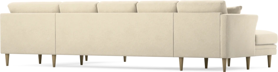 Eden - 3-sits soffa med schäslong vänster och divan höger - Beige