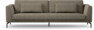 Willow - 4-sits soffa, hel dyna, fast klädsel - Brun