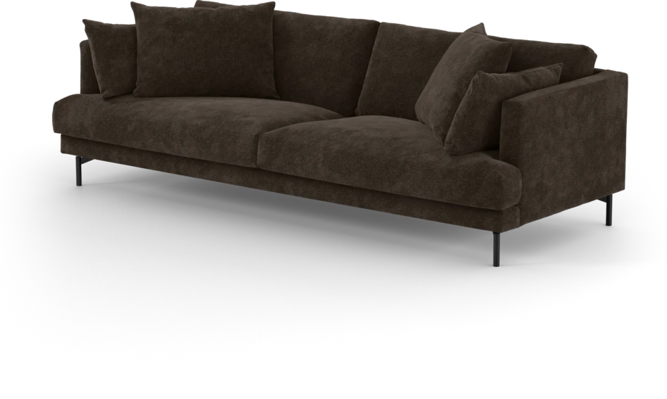 Harper - 4-sits soffa - Brun