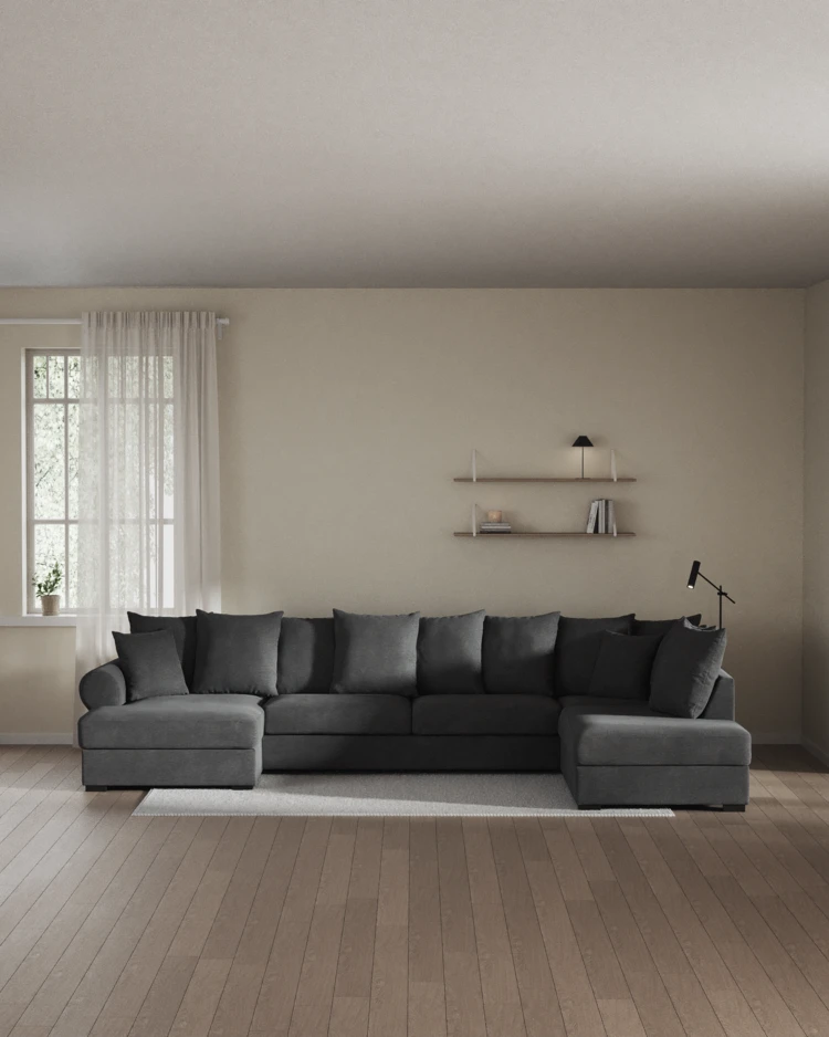Town - 3-sits soffa med divan höger och schäslong vänster - inspiration