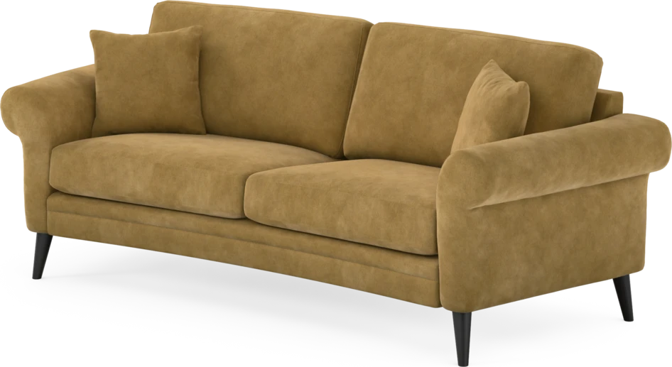 Eden - 2,5-sits soffa svängd - Gul