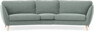 Madison - 3-sits soffa svängd, 90 cm - Turkos