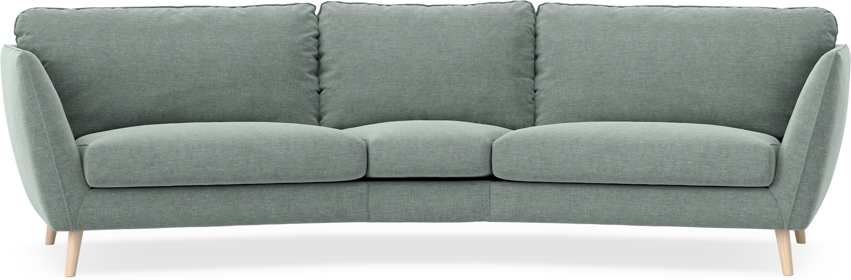 Madison - 3-sits soffa svängd, 90 cm - Turkos