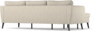County - 3-sits soffa med flyttbar schäslong - Beige