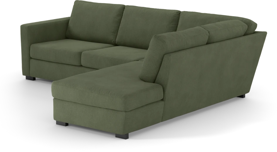 Friday - 2,5-sits soffa med divan höger - Grön