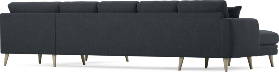 Eden - 3-sits soffa med schäslong vänster och divan höger - Blå