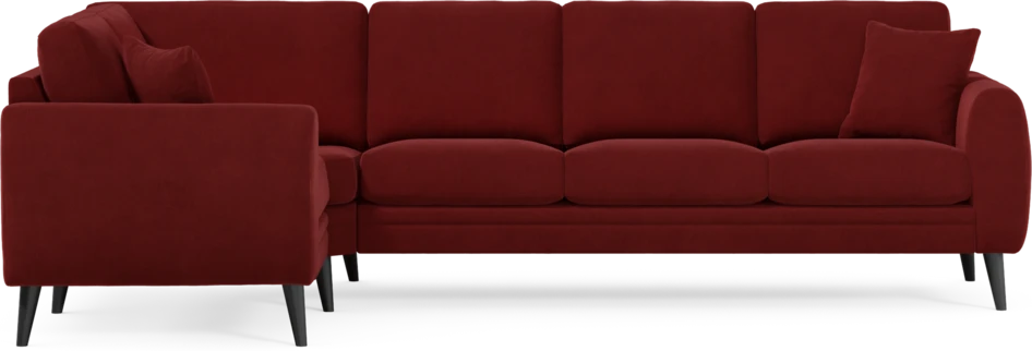 Eden - Hörnsoffa, 1+3-sits - Röd