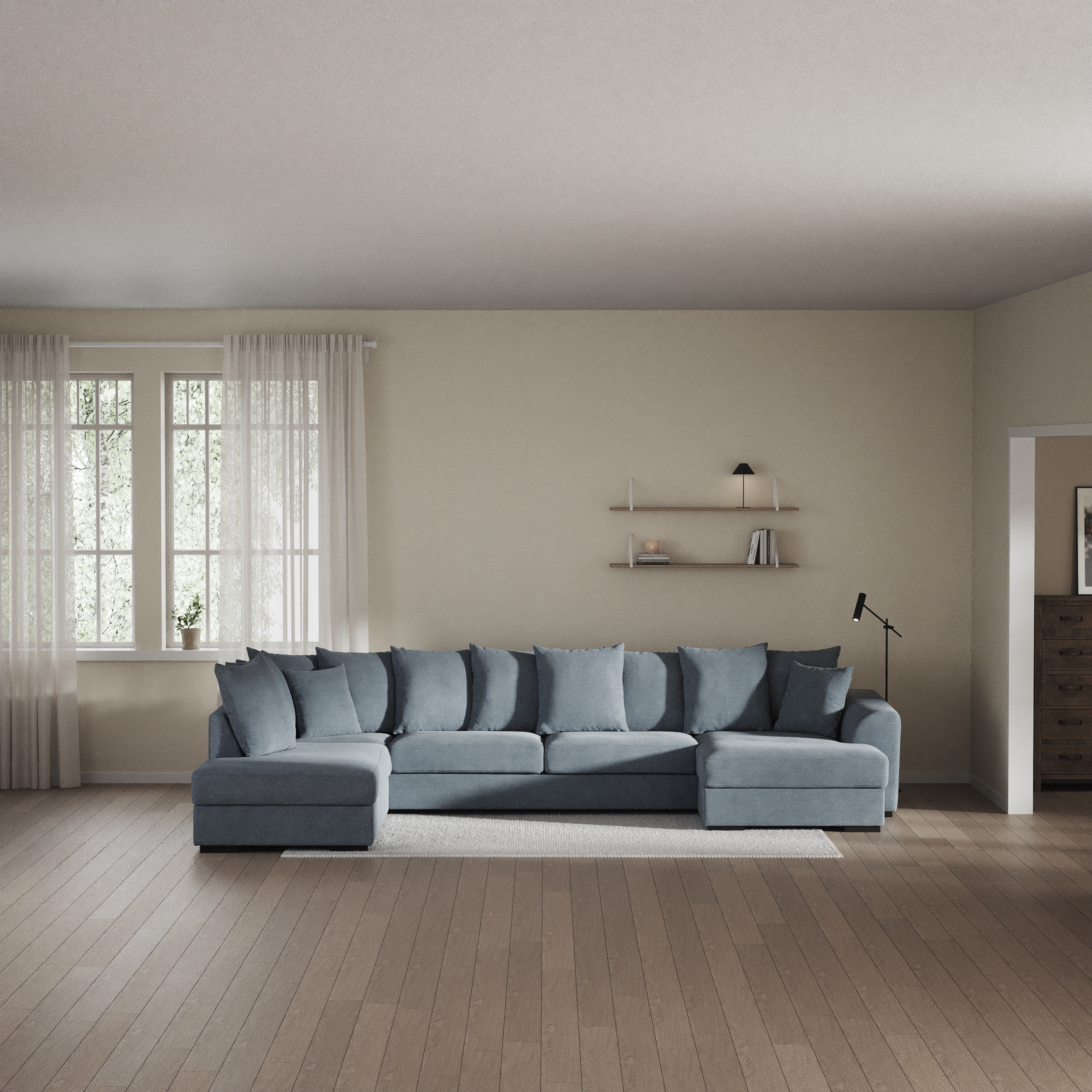 Town - 3-sits soffa med divan vänster och schäslong höger - inspiration