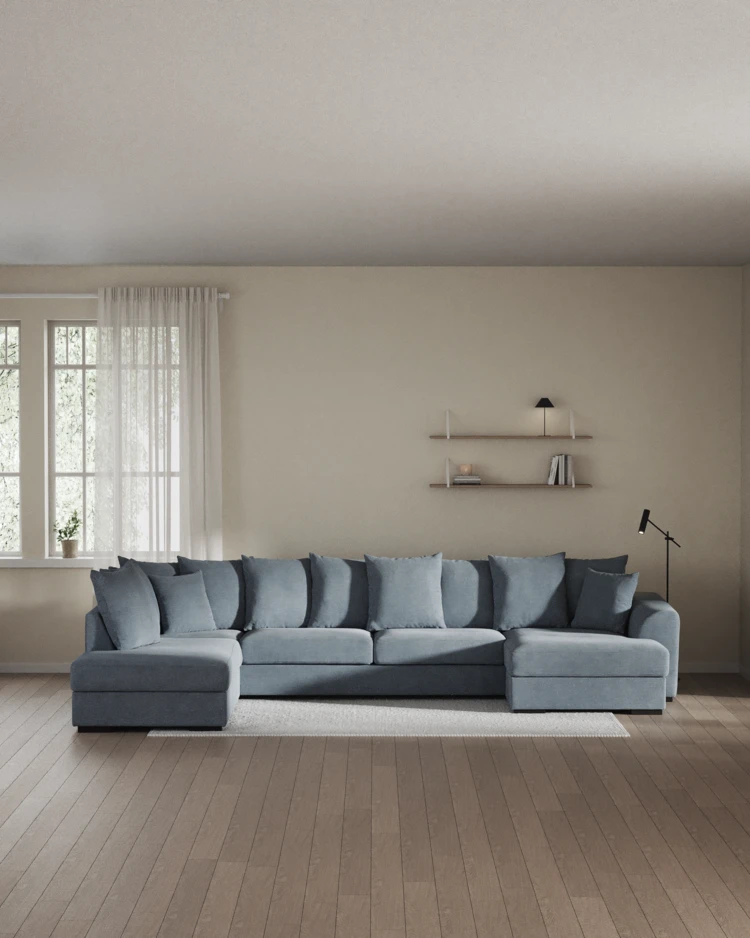 Town - 3-sits soffa med divan vänster och schäslong höger - inspiration