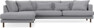 Harper - 3-sits soffa med divan vänster - Grå