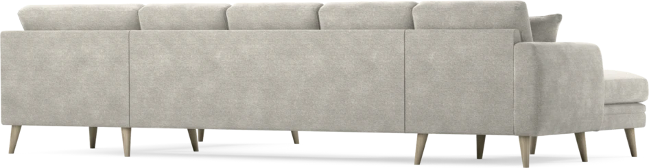 Eden - 3-sits soffa med schäslong vänster och divan höger - Grå