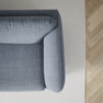 Madison Lux - 3-sits soffa med divan höger - Blå