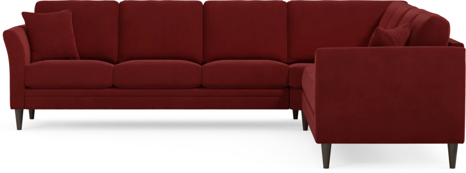 Eden - Hörnsoffa, 3+3-sits - Röd