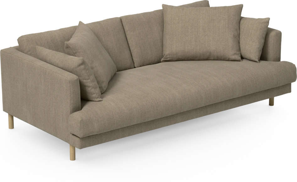 Harper - 3-sits soffa, hel dyna - Beige