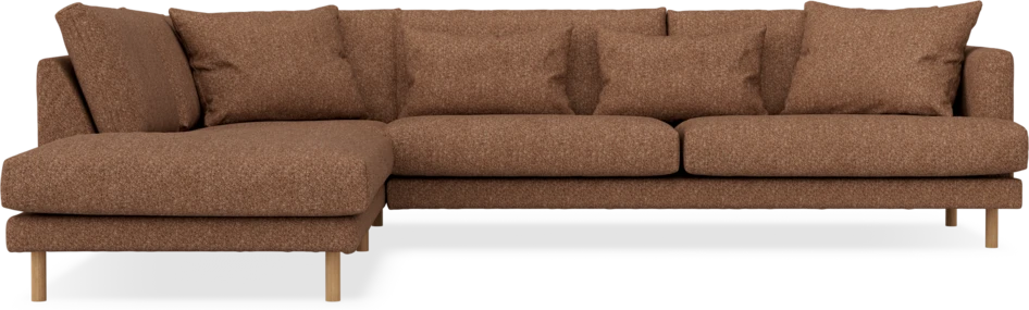 Harper - 3-sits soffa med divan vänster - Orange