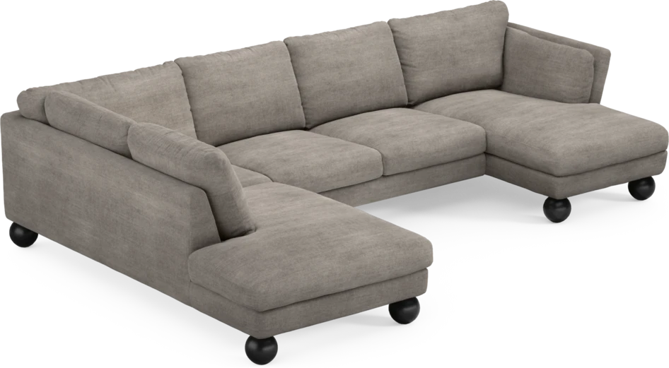 Madison Lux - 2-sits soffa med divan vänster och schäslong höger - Beige
