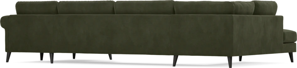 Bridge - 3-sits soffa med divan vänster och schäslong höger - Grön