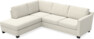 Friday - 2,5-sits soffa med divan vänster - Vit