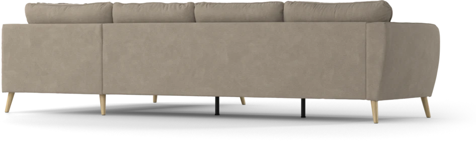 County - 3-sits soffa med divan höger - Beige