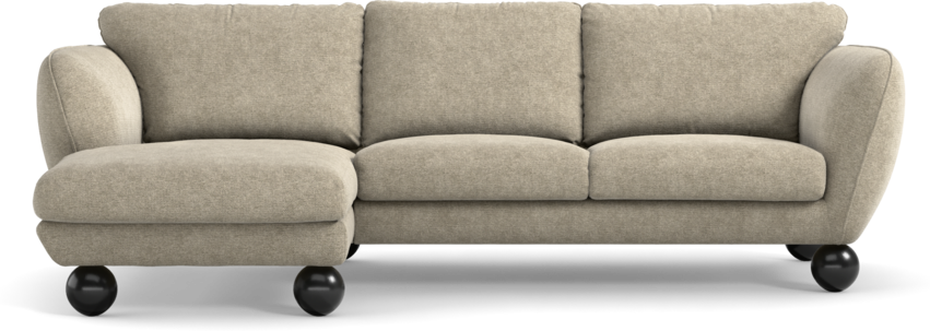 Madison Lux - 2-sits soffa med schäslong vänster - Beige
