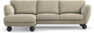 Madison Lux - 2-sits soffa med schäslong vänster - Beige