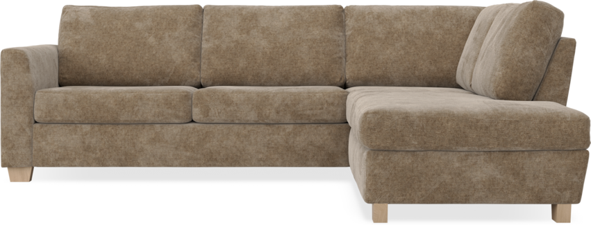Friday - 2,5-sits soffa med divan höger - Brun